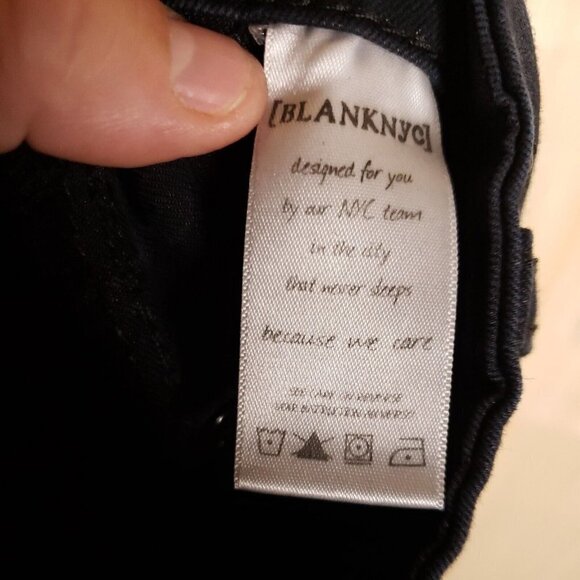 Blank NYC Womens Black Slick Look Skinny Jeans 29 - Picture 9 of 9